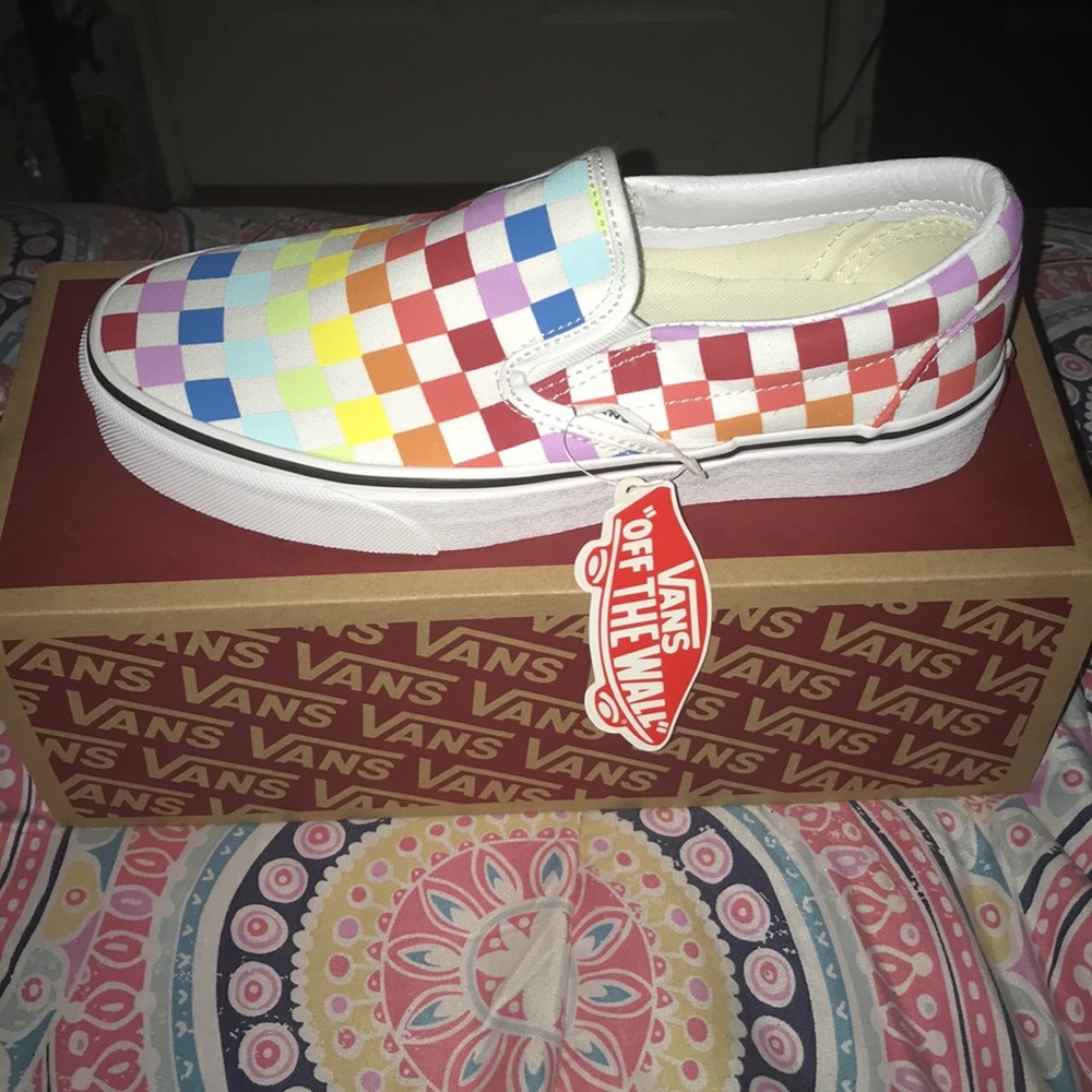 Rainbow Slip- On Vans